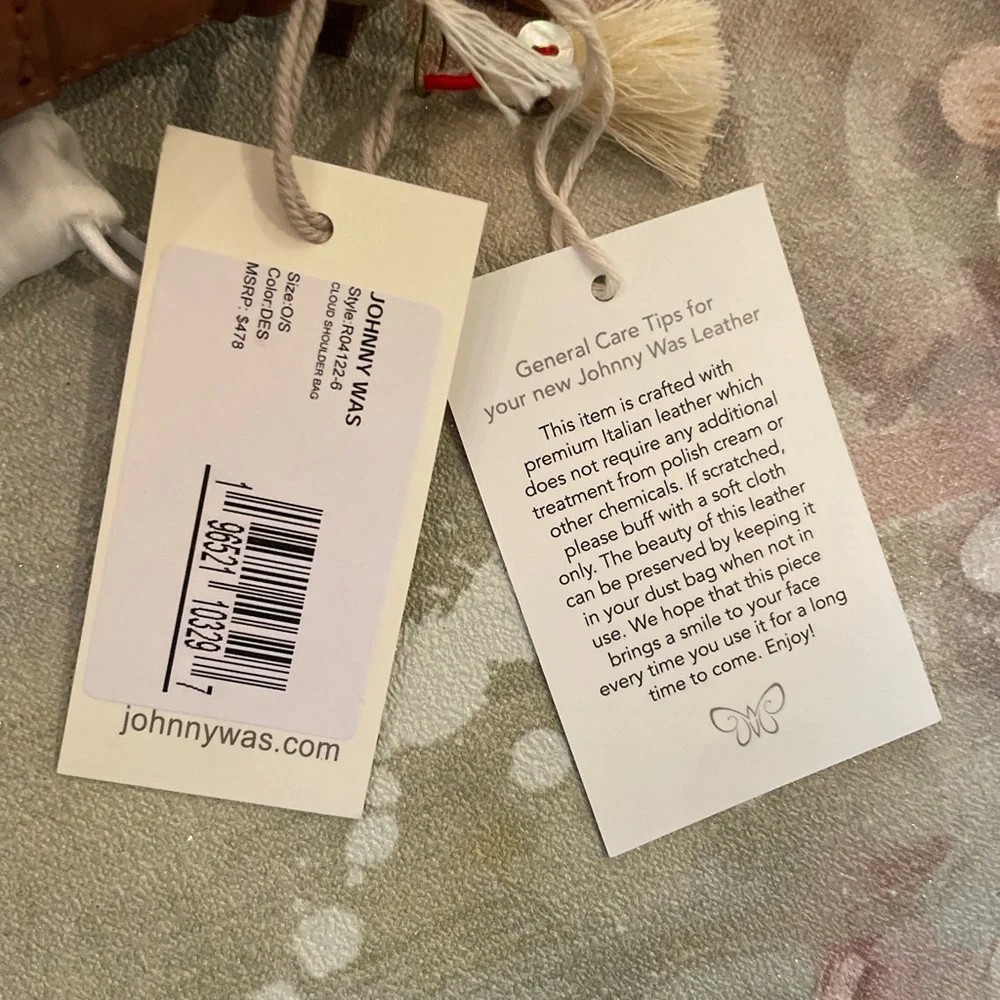 ♥️ NEW! Johnny Was Leather Cloud Purse Bag - Picture 14 of 17